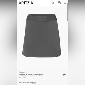 Aritzia TNASLICK™ COURT MICRO SKIRT